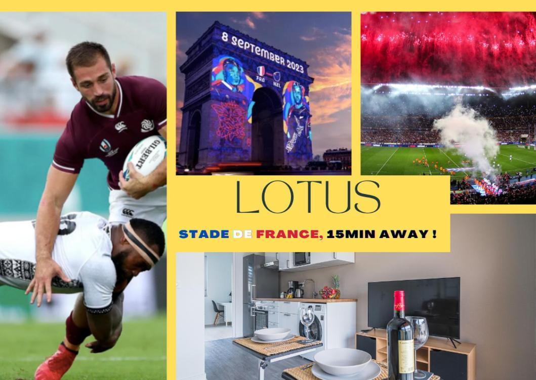 Le Lotus - Self Checkin - 20Min From Paris - Free Parking Around Daire Drancy Dış mekan fotoğraf